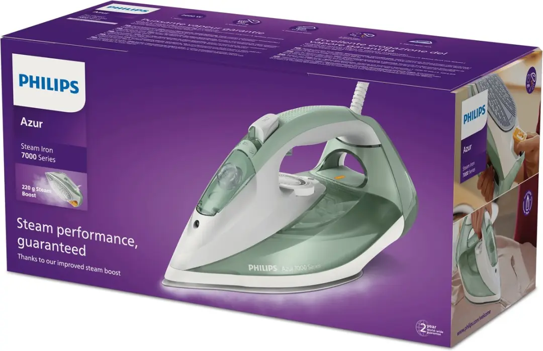 Philips DST7012 Stoomstrijkijzer 2600W - Groen - afbeelding 6 van 6