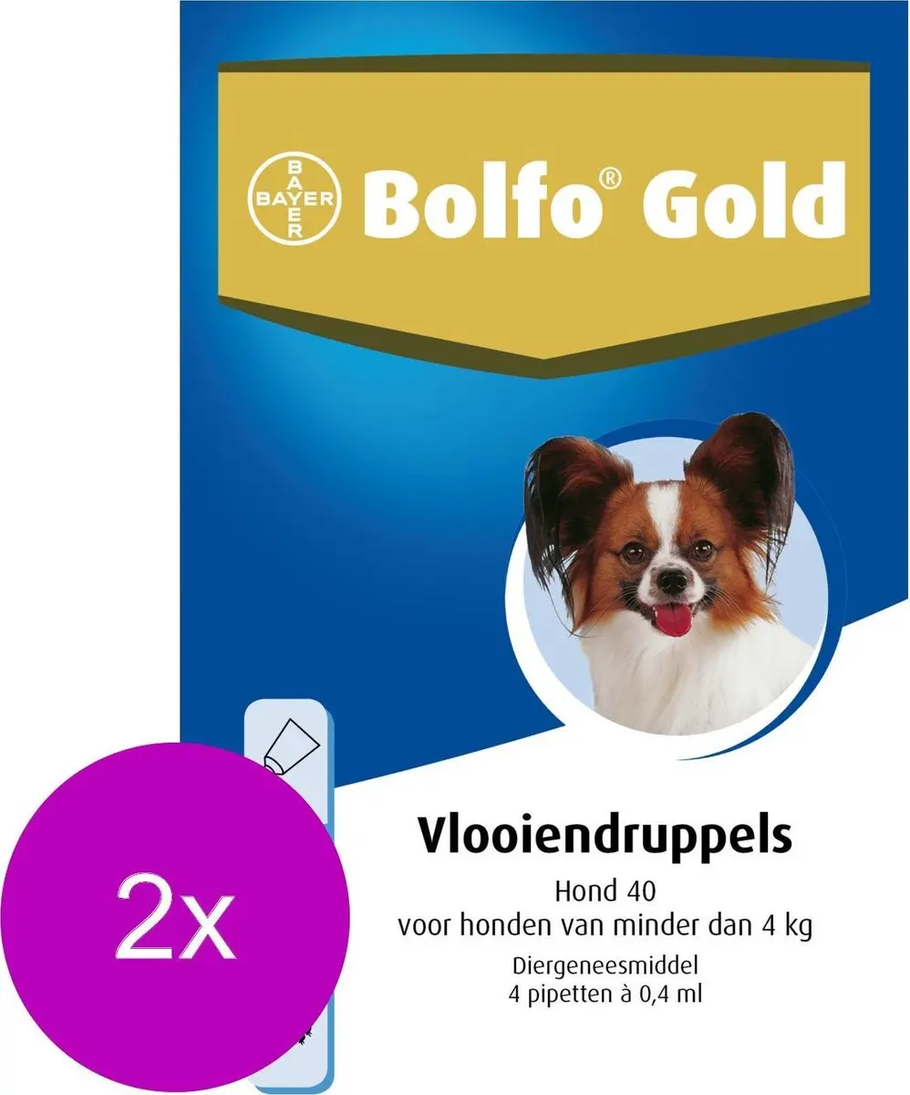 Bolfo Gold Hond 40 Anti-vlooienmiddel - 20 Stuks