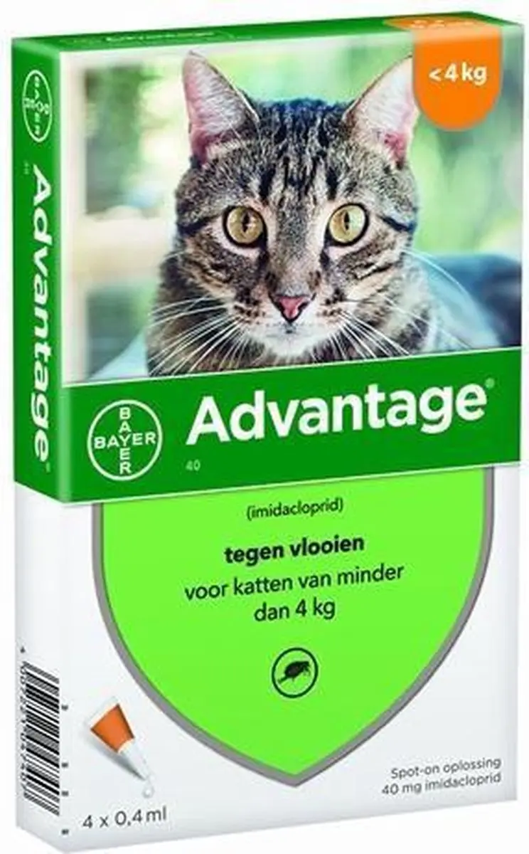 Advantage Kat Pipetten 4 Stuks - 0.8ml