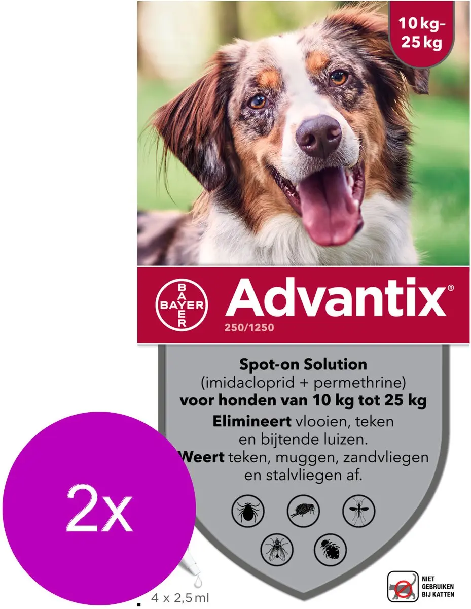 Advantix Vlooien & Teken Pipetten M