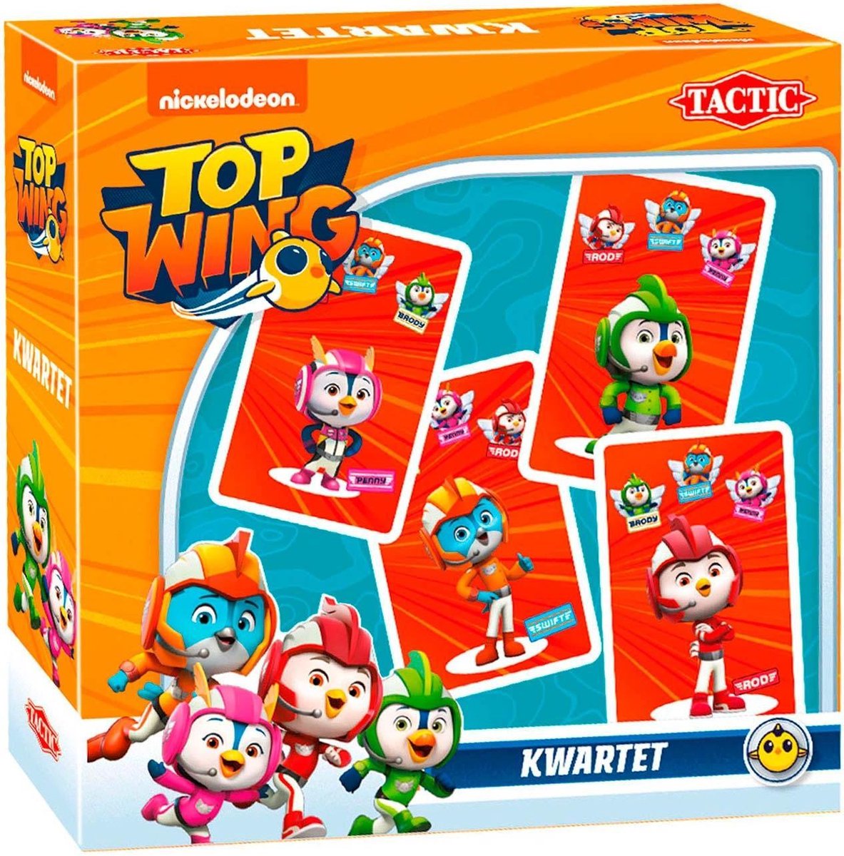 Tactic Top Wing Kwartet – Kaartspel – Kinderspel – Vanaf 4 jaar – 2-4 spelers