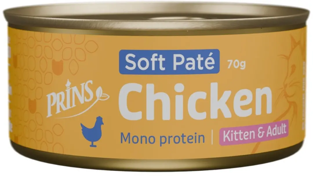 Prins Soft Paté Kattenvoer Kip 70g