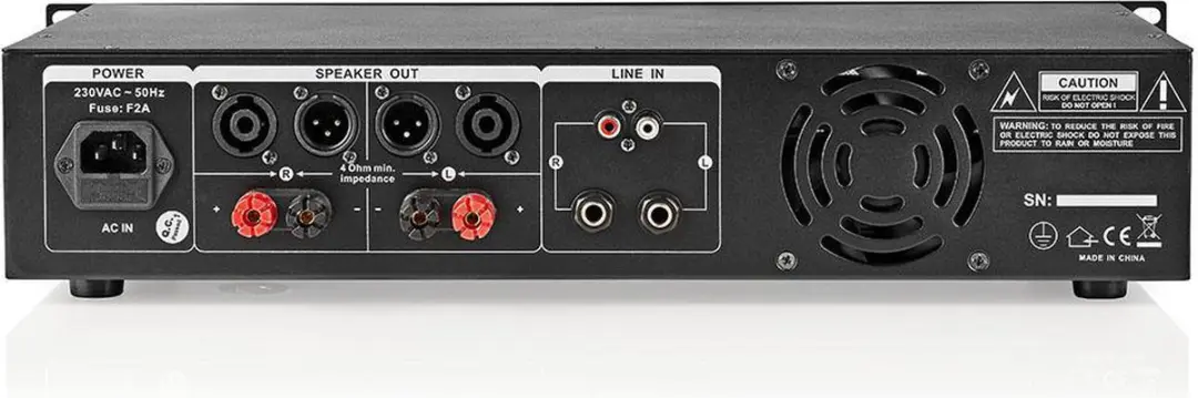 Nedis PA-Versterker AAMP16100BK 2x40W - 2 Kanalen