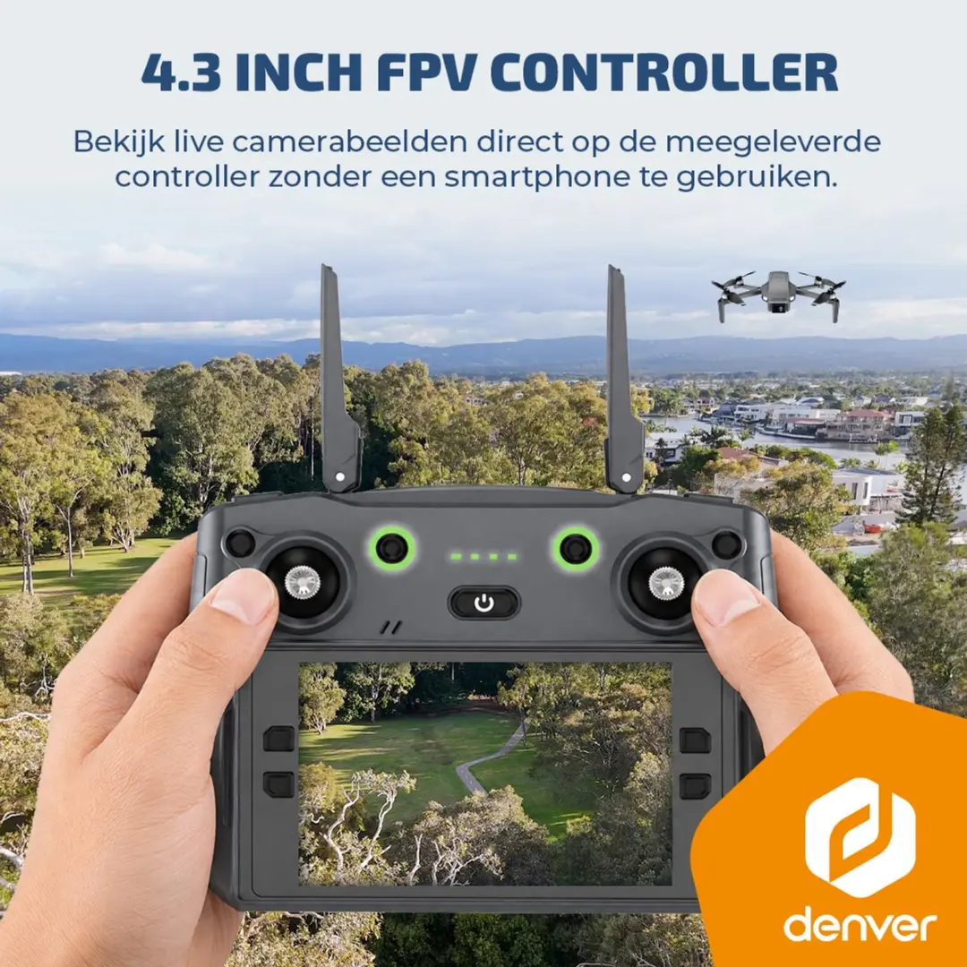 Denver DCG3572 Drone - 4K Camera - GPS - Zwart