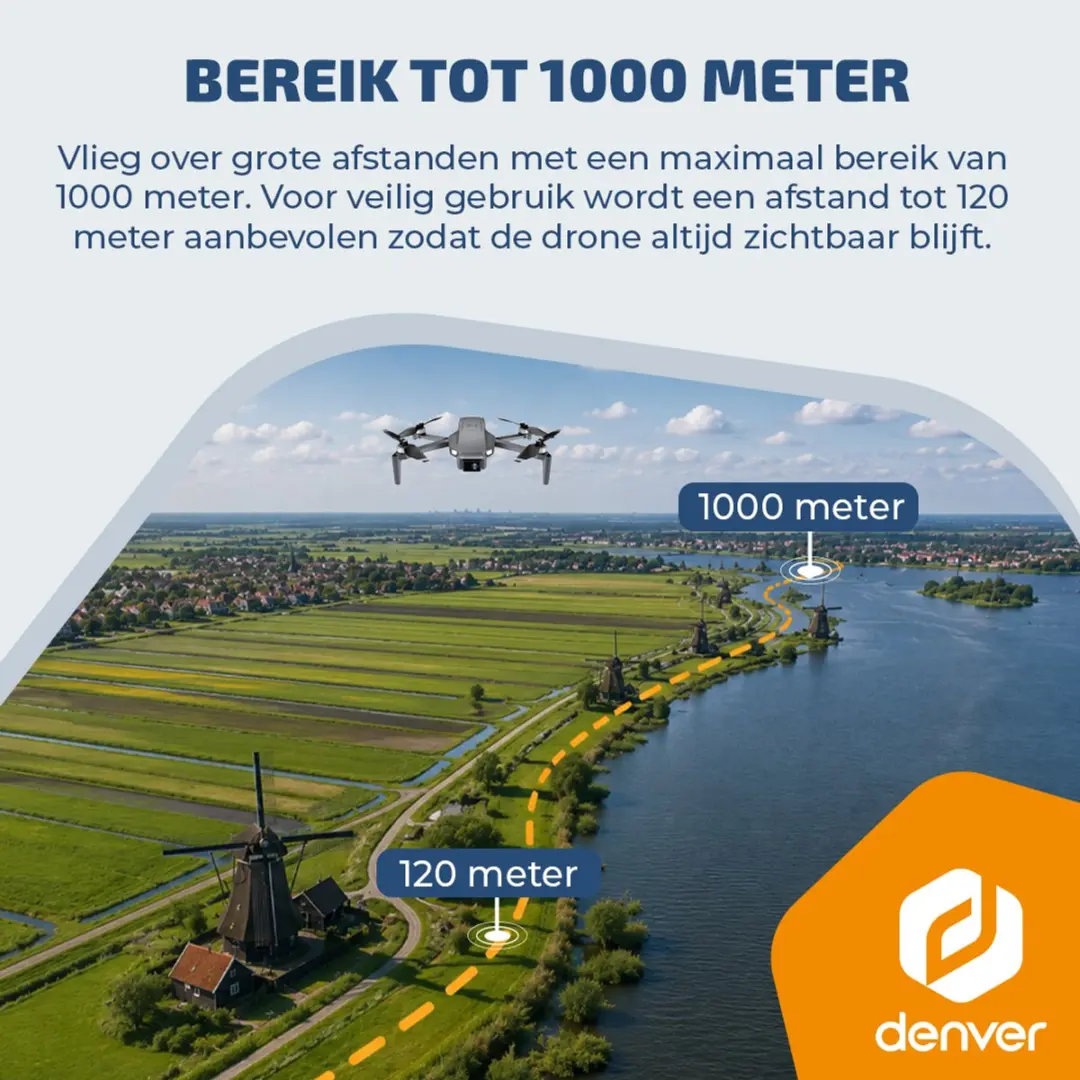 Denver DCG3572 Drone - 4K Camera - GPS - Zwart - afbeelding 6 van 6