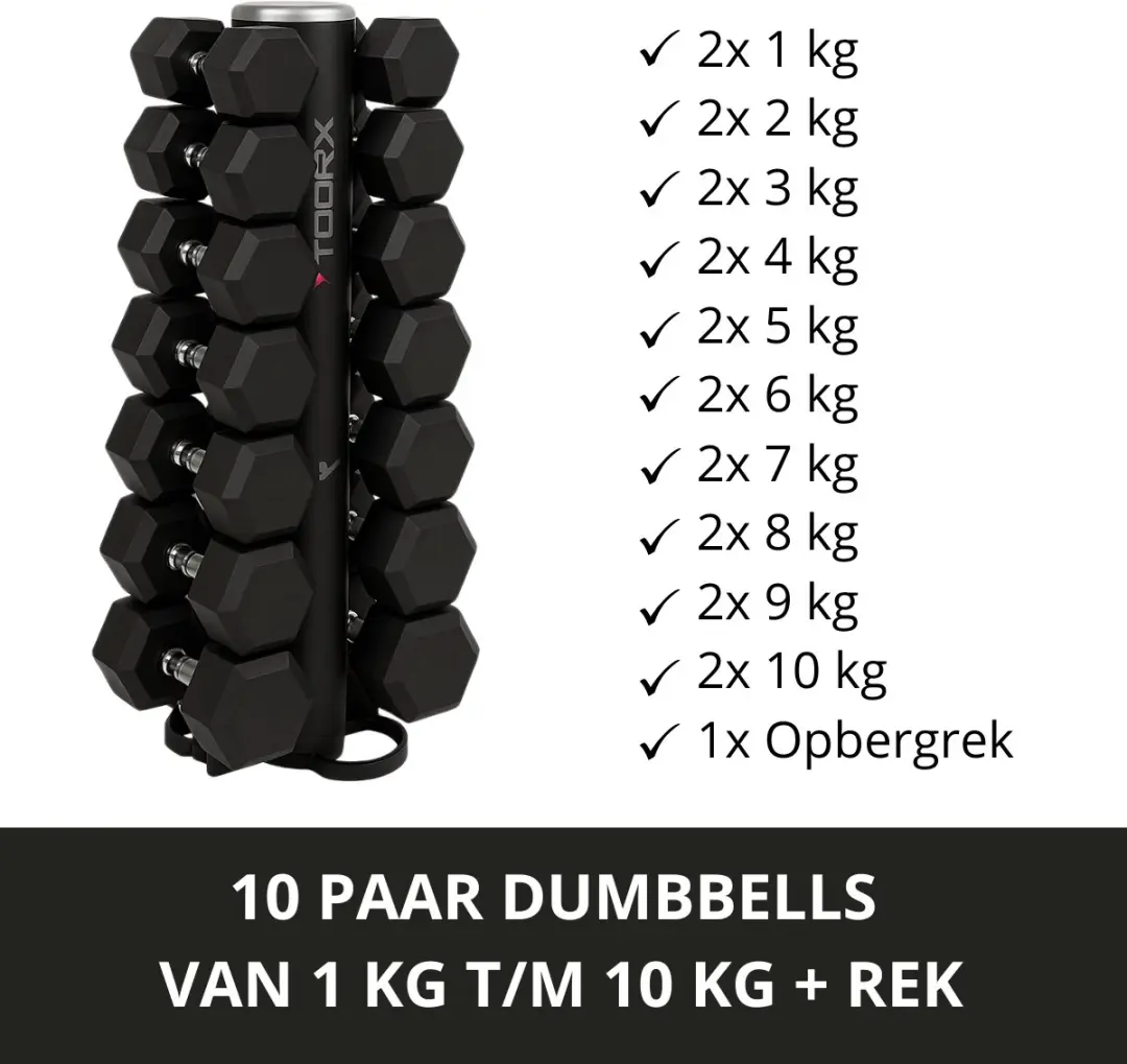 Toorx RPM-B10 Verticaal Dumbbellrek