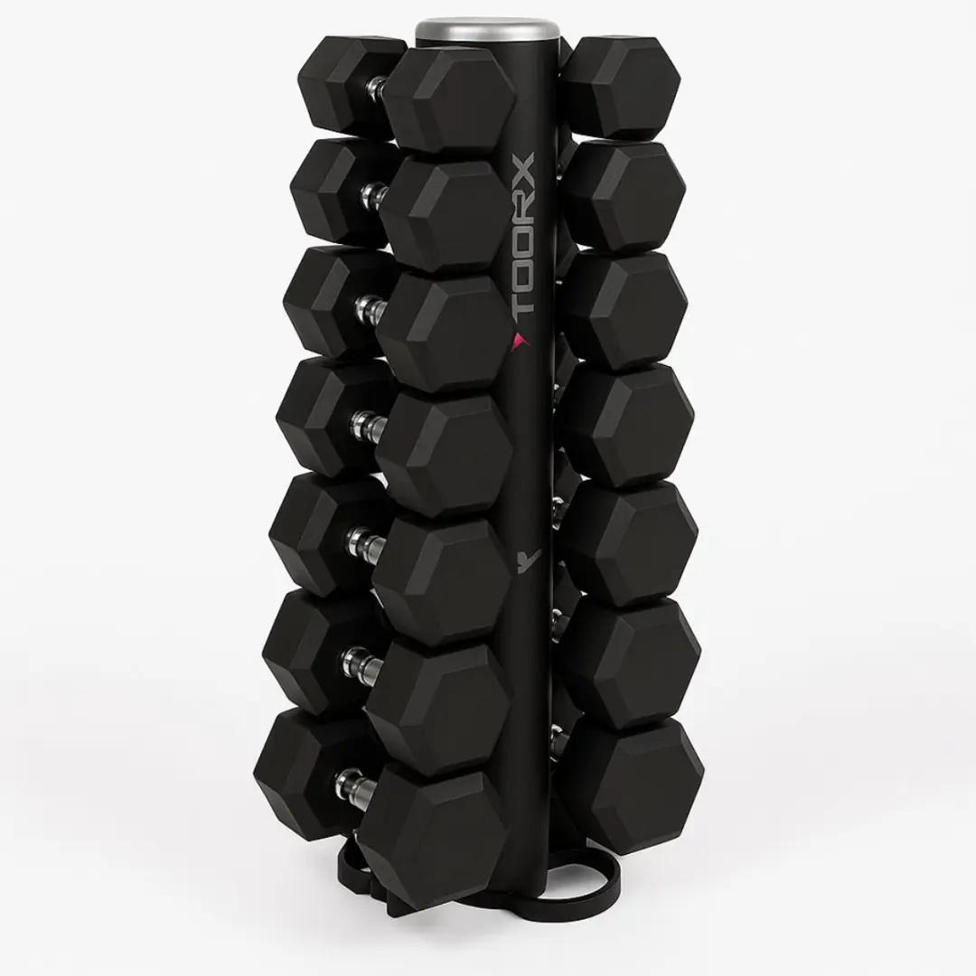 Toorx RPM-B10 Verticaal Dumbbellrek - 21 Stuks (1-10kg)