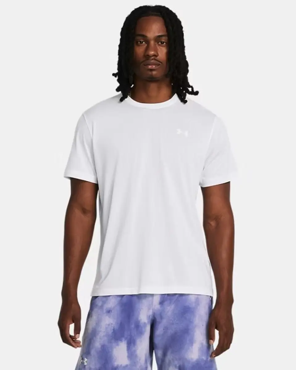 Under Armour UA Launch Shortsleeve Heren Sportshirt XL - Wit