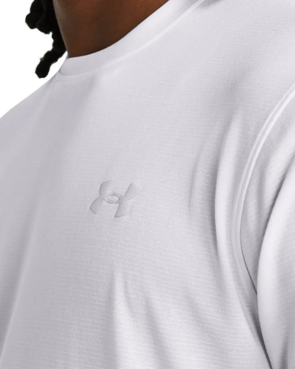 Under Armour UA Launch Shortsleeve Heren Sportshirt XL - Wit