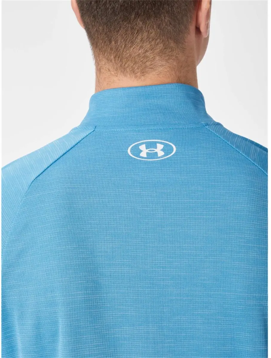 Under Armour Tech Textured 1/2 Zip - Blue - XXL