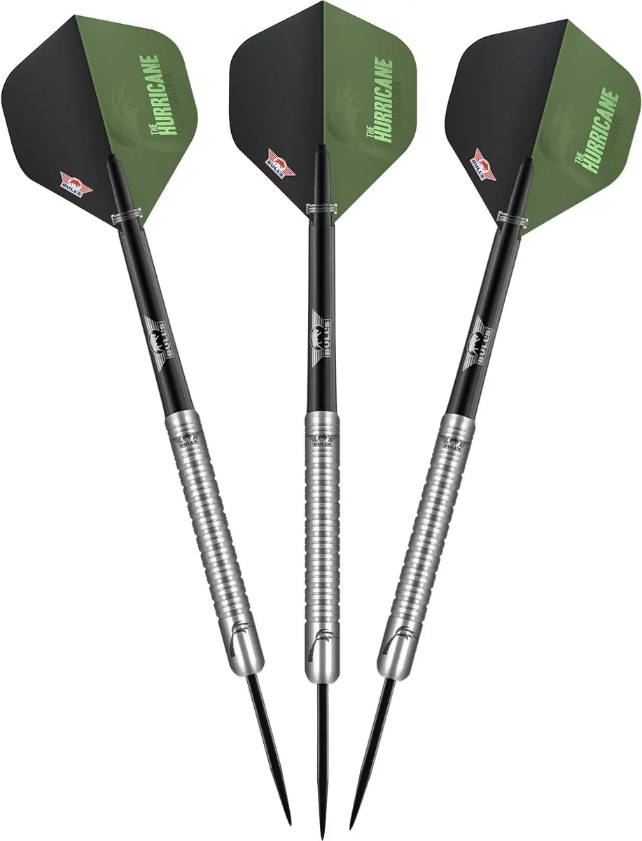 Bull's Kim Huybrechts Dartpijlen 80% Tungsten BU-23722 - 3 Stuks - Zilver