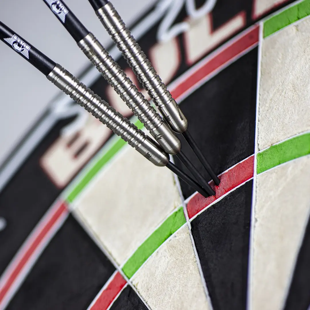 Bull's Kim Huybrechts Dartpijlen 80% Tungsten BU-23722 - 3 Stuks - Zilver