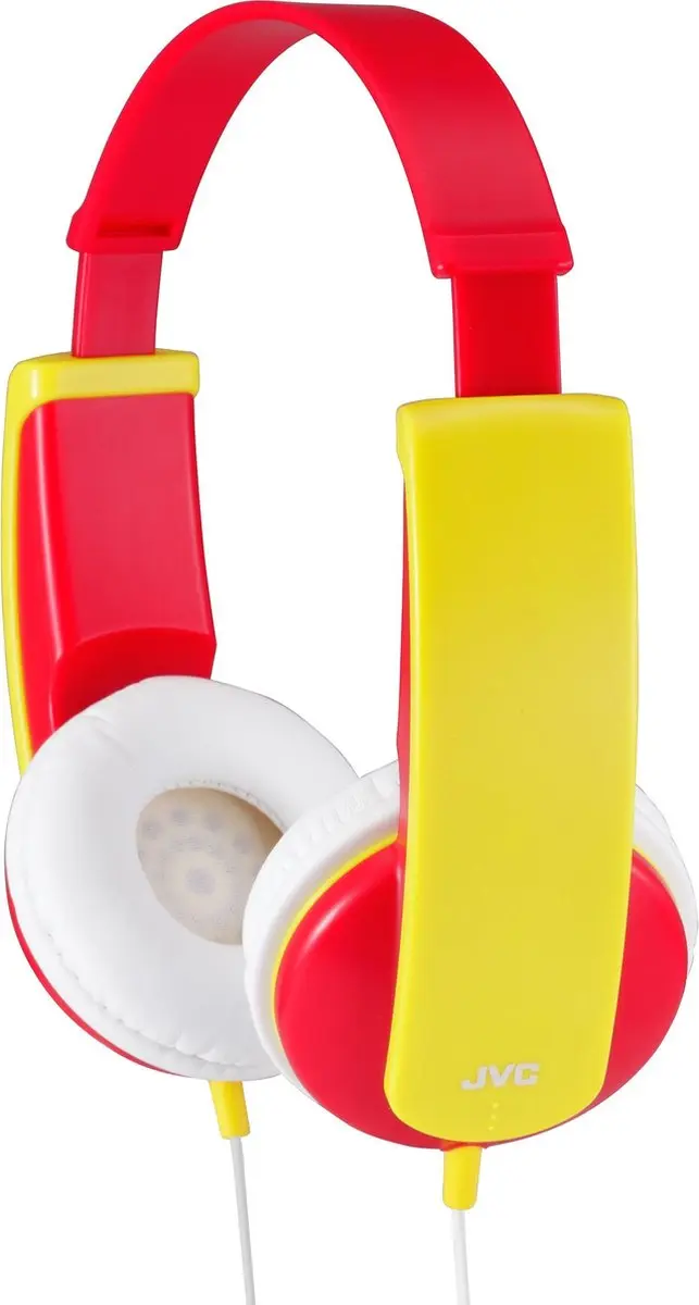 JVC HA-KD5 On-Ear Kids Koptelefoon - Volumebegrensd - Rood/Geel