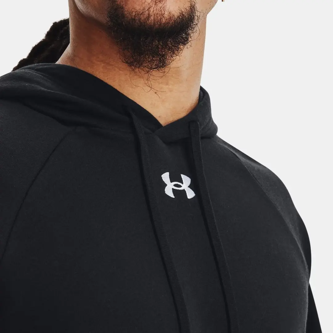Under Armour UA Rival Fleece Sporttrui L - Zwart/Wit
