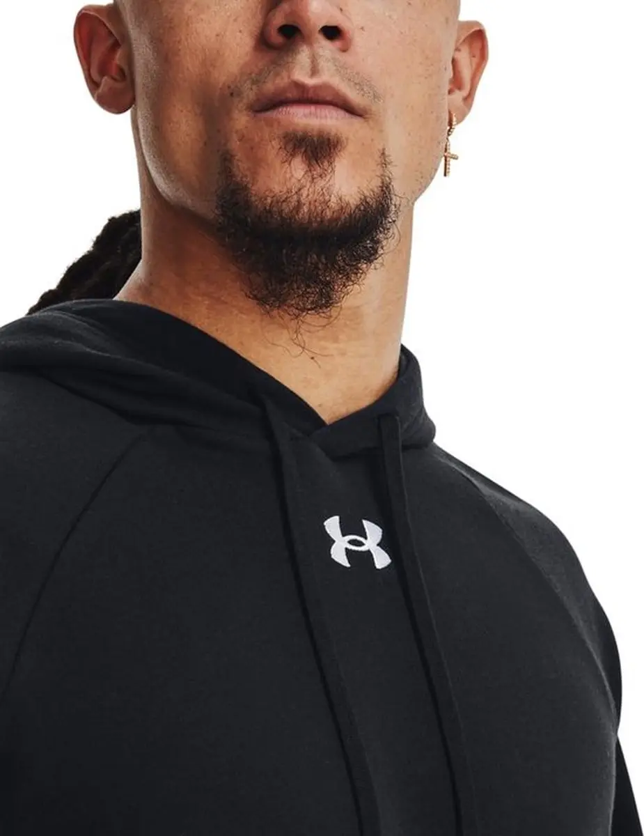 Under Armour UA Rival Fleece Sporttrui L - Zwart/Wit
