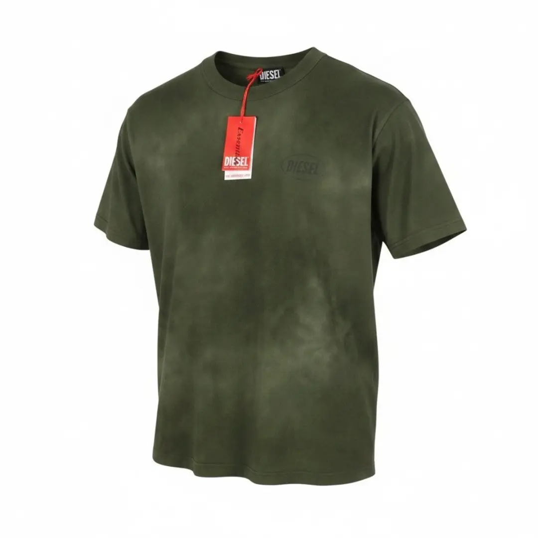 Diesel T-wash-out Heren T-shirt - Faded Groen - XL
