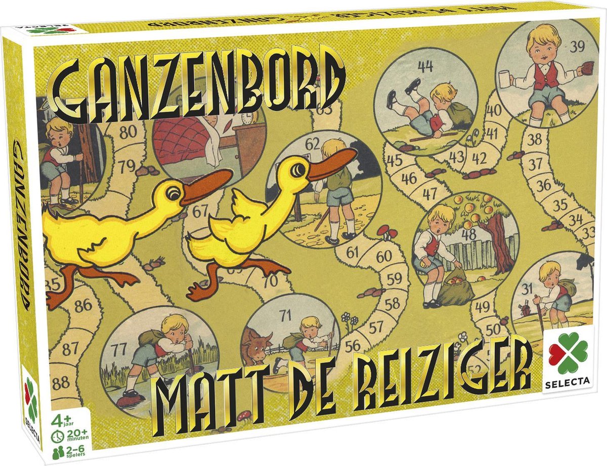 Tactic Spellen van Toen: Matt de Reiziger / Ganzenbord – Bordspel – Familiespel – Vanaf 4 jaar – 2-6 spelers