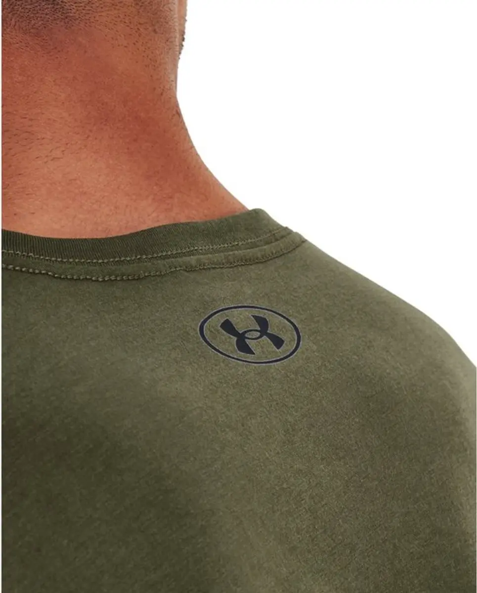 Under Armour UA M Sportstyle LC Heren Sportshirt - Groen - afbeelding 6 van 6