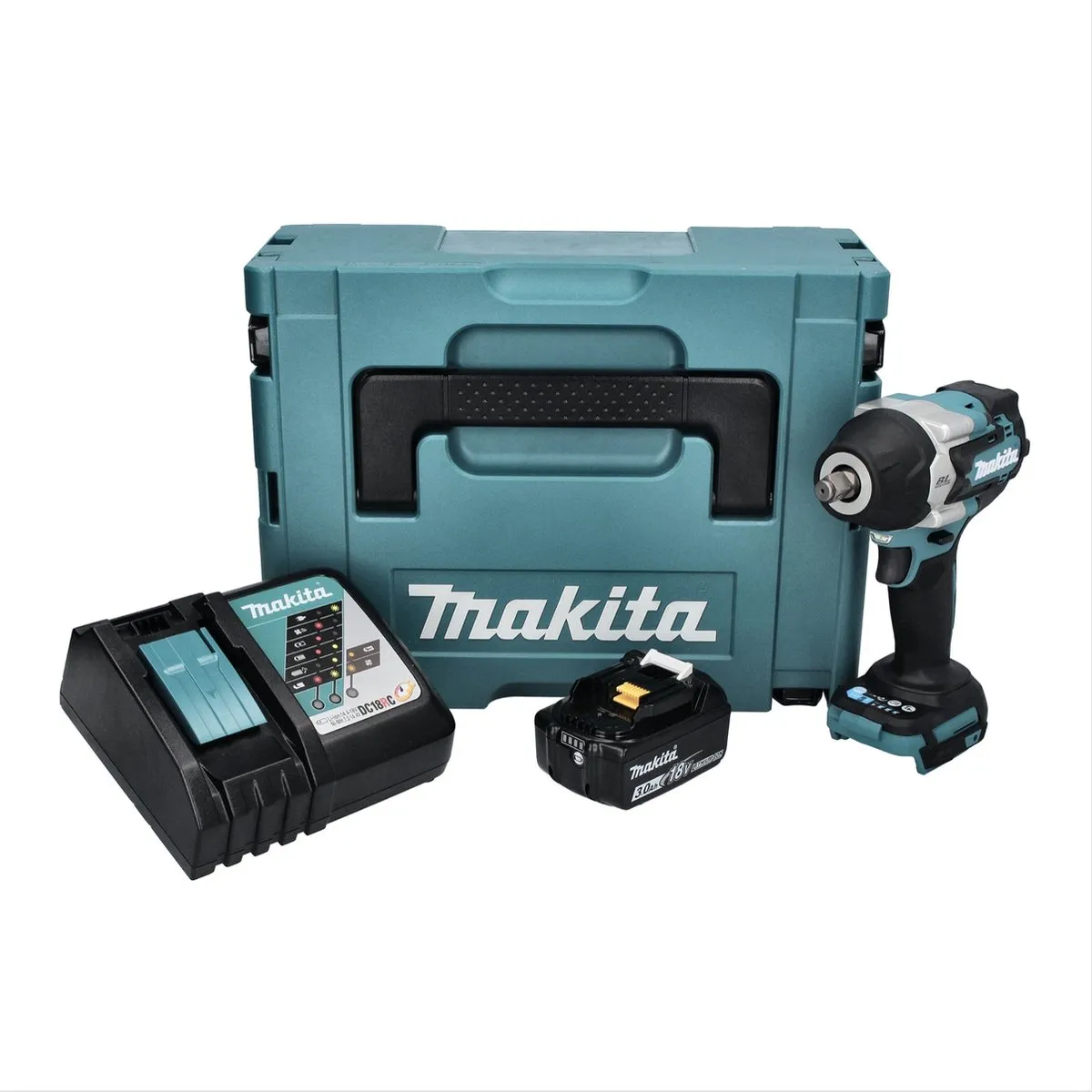 Makita DTW 700 RF1J Slagmoersleutel 18V 700Nm - Borstelloos - 20 Stuks - afbeelding 4 van 5