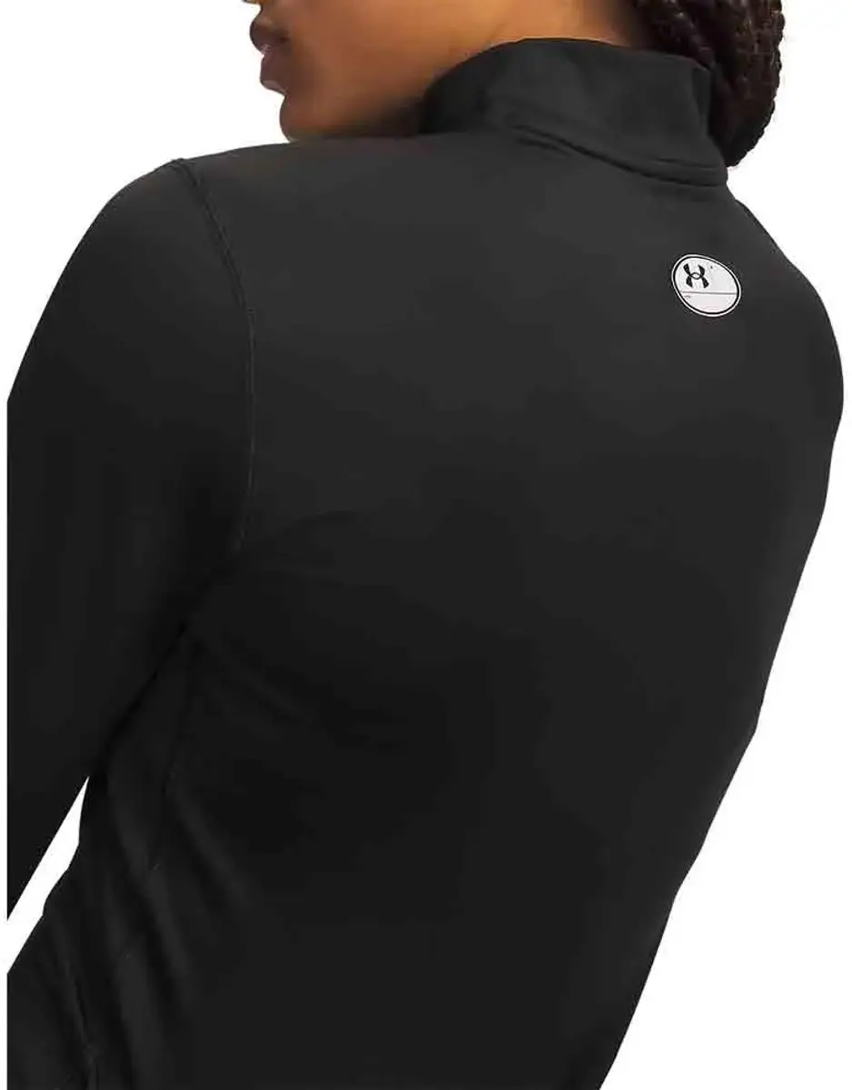 Under Armour ColdGear Mock T-shirt - Lange mouwen - Zwart - XL