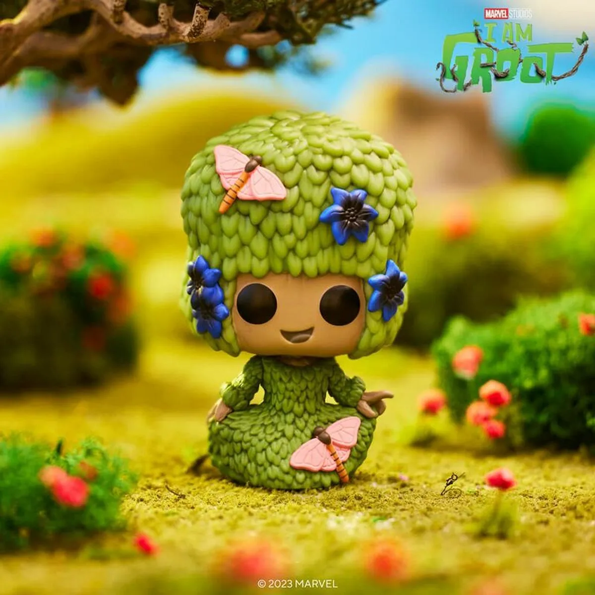 Funko Marvel POP! Groot Marie Hair 9cm - Multicolours