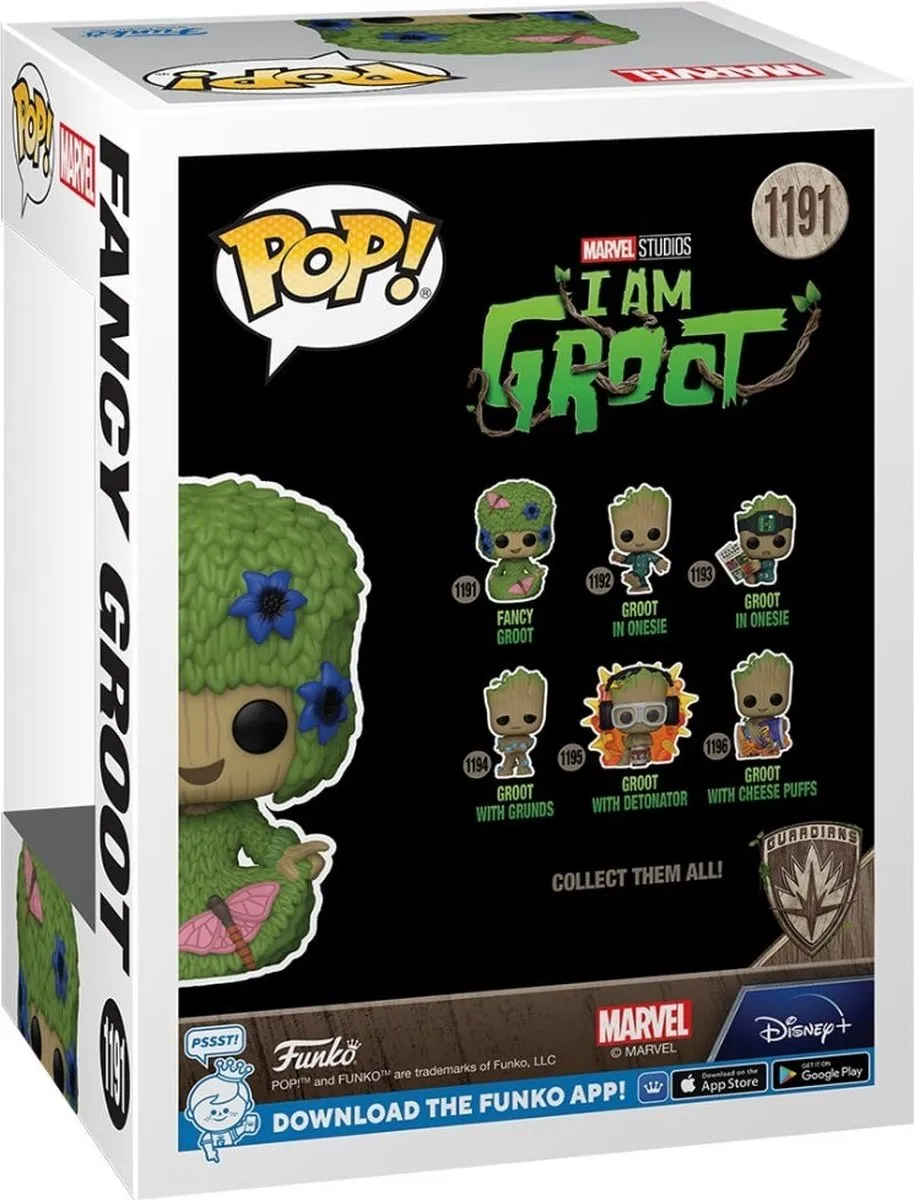 Funko Marvel POP! Groot Marie Hair 9cm - Multicolours