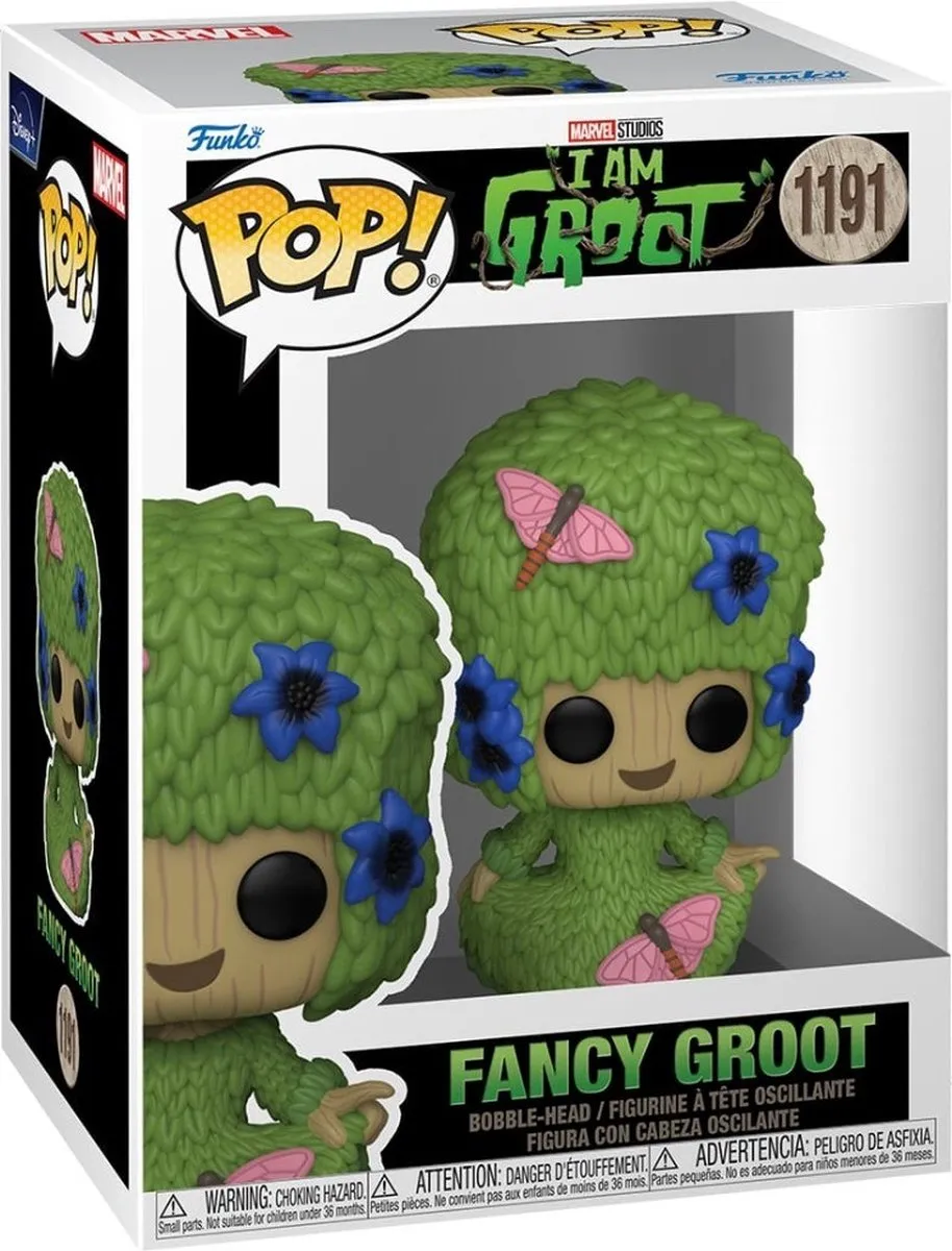Funko Marvel POP! Groot Marie Hair 9cm - Multicolours