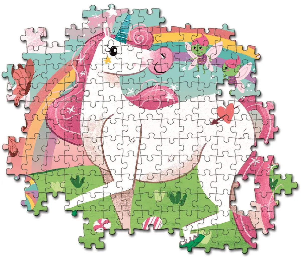 Clementoni I Believe in Unicorns Brilliant Puzzel 104 Stuks - Multicolor