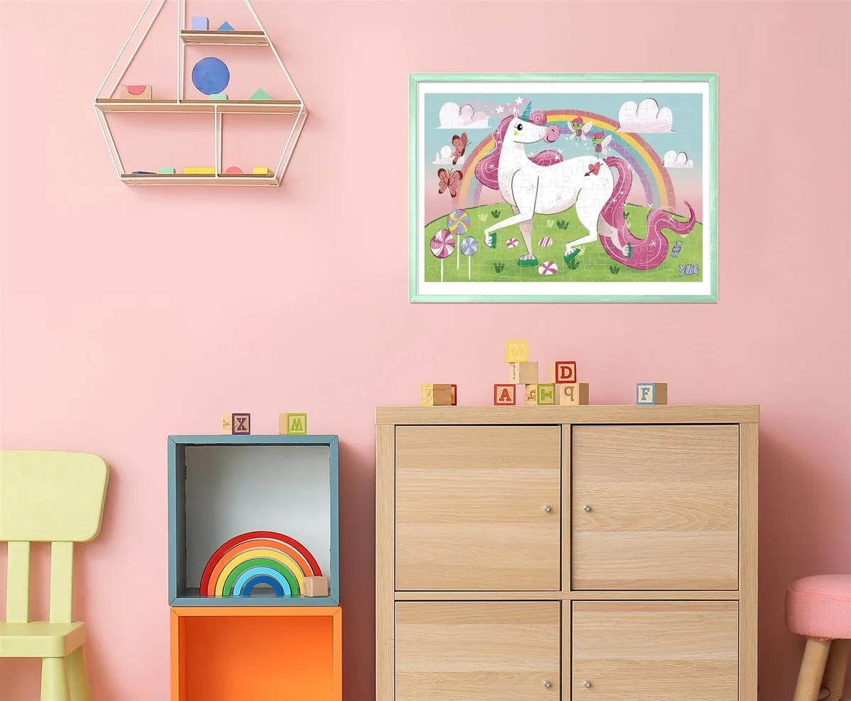 Clementoni I Believe in Unicorns Brilliant Puzzel 104 Stuks - Multicolor