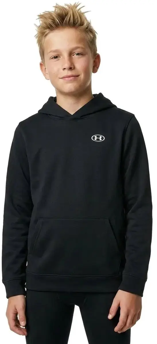 Under Armour UA Rival Fleece Hoodie - Jongens - XS - Black/White
