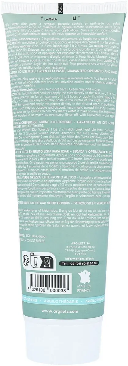 Argiletz Groen Klei Tube 400g