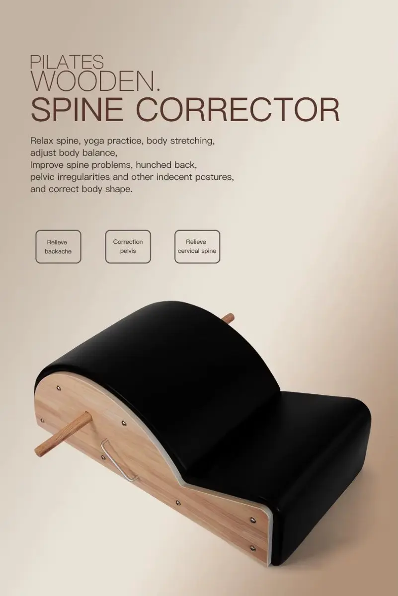 Mewave Pilates Spine Corrector - Rugstretcher Zwart