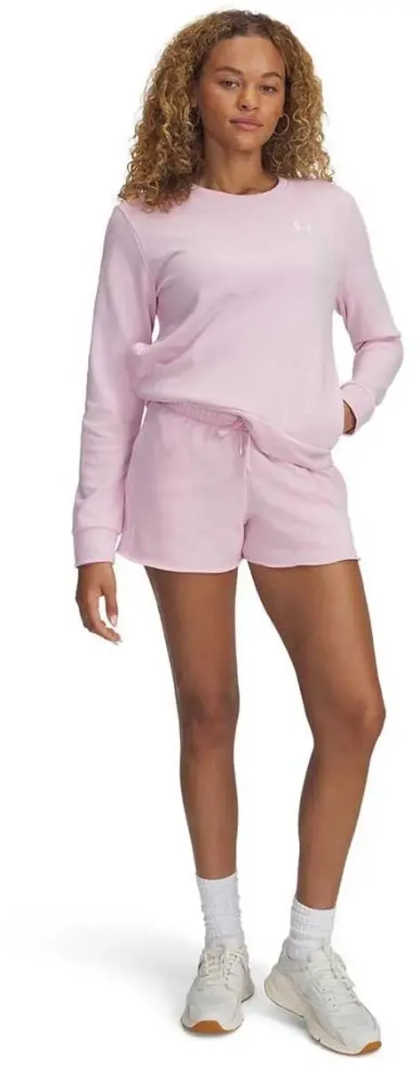 Under Armour Rival Terry Korte Broek M - Prime Pink