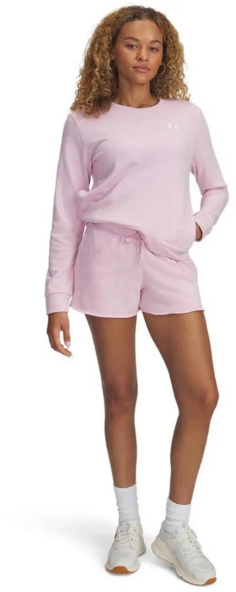 Under Armour Rival Terry Korte Broek M - Prime Pink