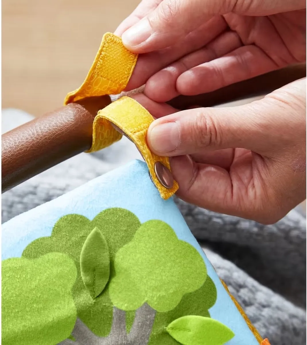Haba Koala Stoffen Boek - Geel/Grijs/Groen