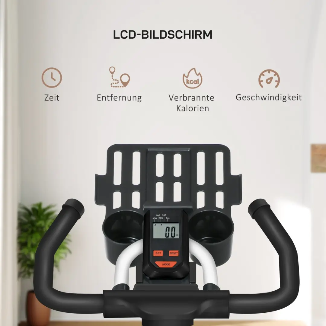 ECTEATOY Hometrainer 120kg - Zwart