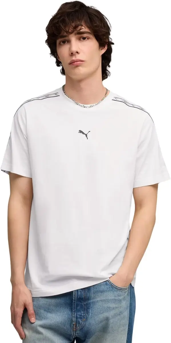 Puma T-shirt Heren Tape Tee Wit