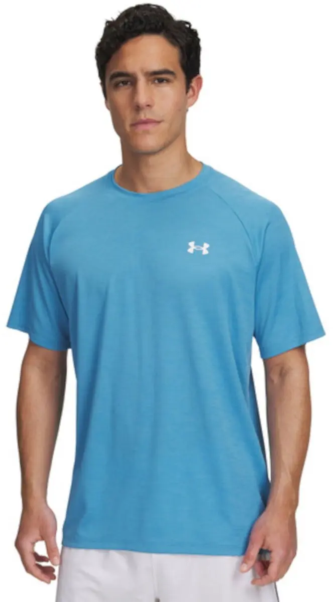 Under Armour Tech Textured Shirt Heren - XL - Blauw - afbeelding 6 van 6