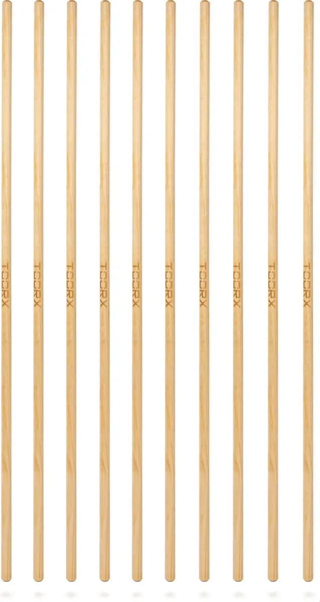 Toorx Fitness Pilates Poles Set 10 Sticks - Esdoornhout