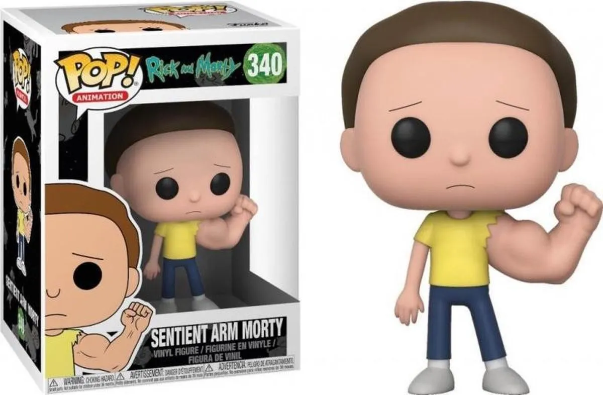 Funko Pop! Rick and Morty Sentient Arm Morty #340 Verzamelfiguur - 10cm - Multi - afbeelding 6 van 6