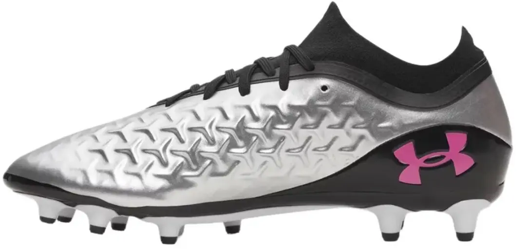 Under Armour Magnetico Pro 6 FG Voetbalschoenen - Zilver/Roze - EU 44