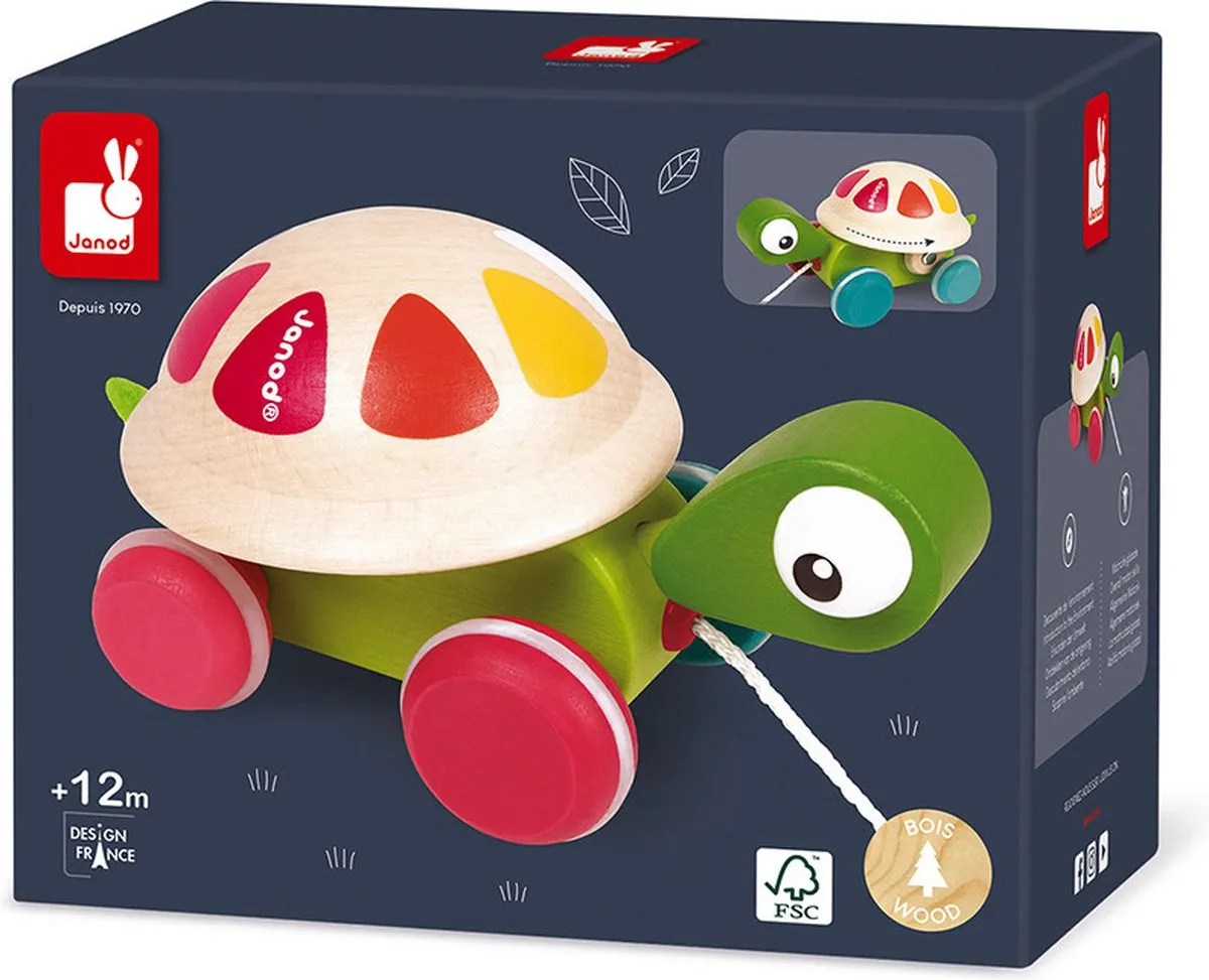 Janod Zigolos Trekfiguur Schildpad - 50cm