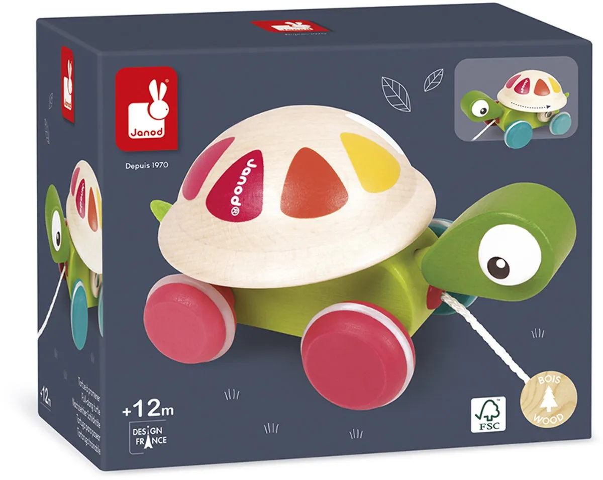 Janod Zigolos Trekfiguur Schildpad - 50cm