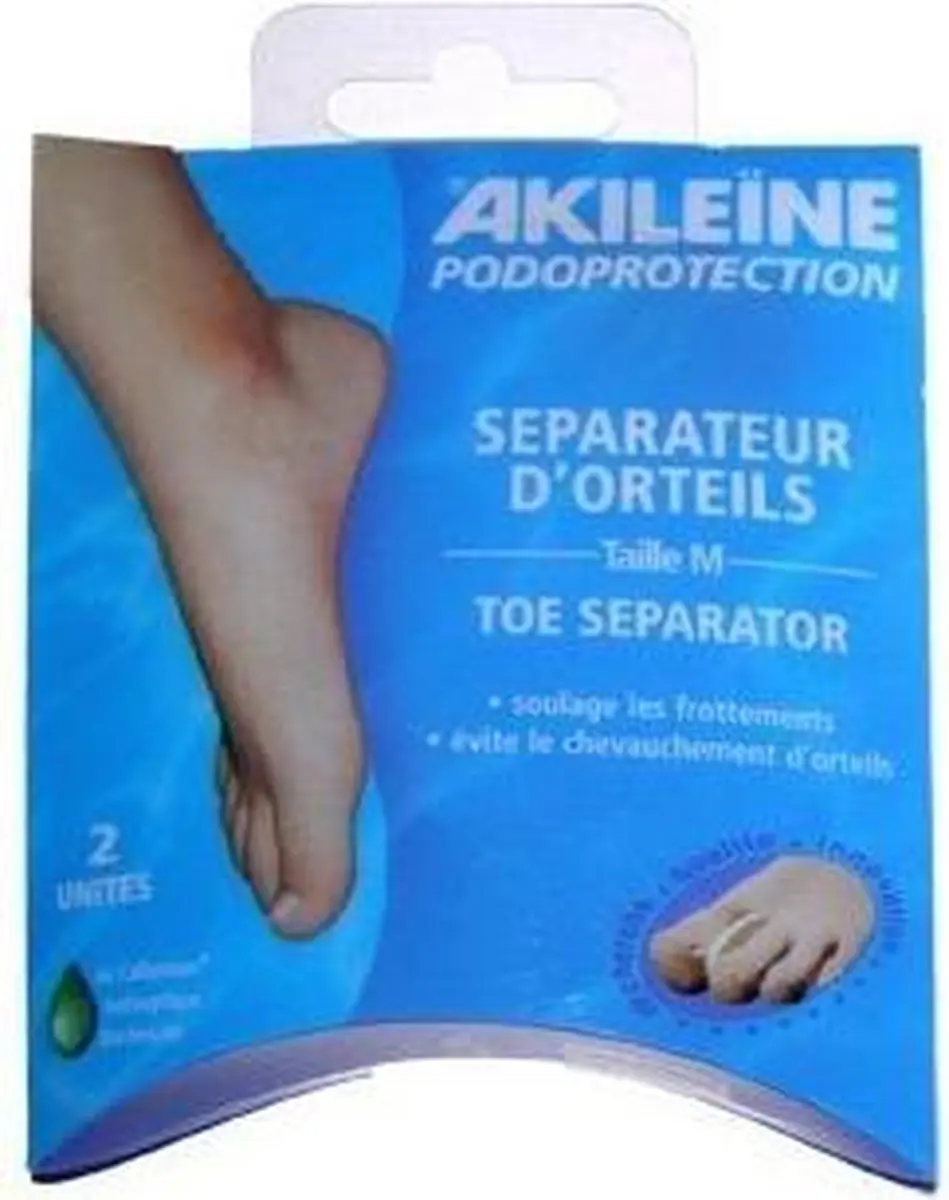 Akileine Voetbeschermer Toe Separator M - 2 Stuks - Wit