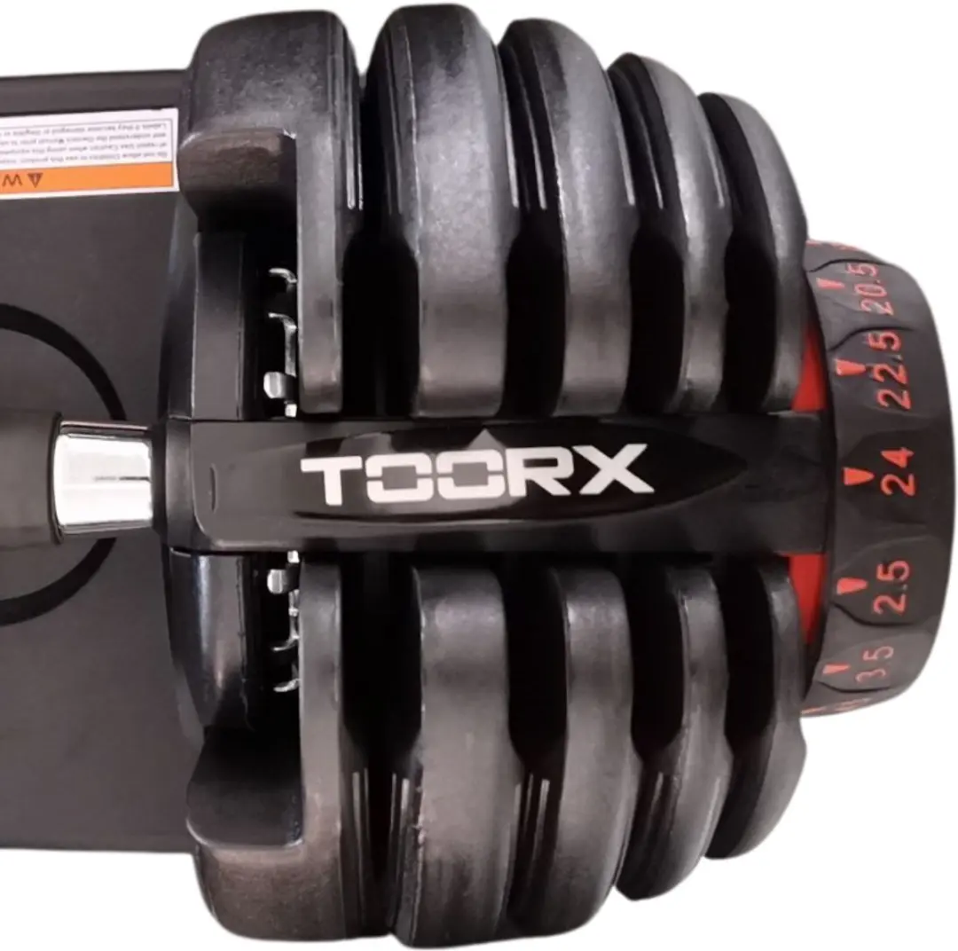 Toorx Fitness MCR-24 Dumbbell 2,5-24kg - Zwart