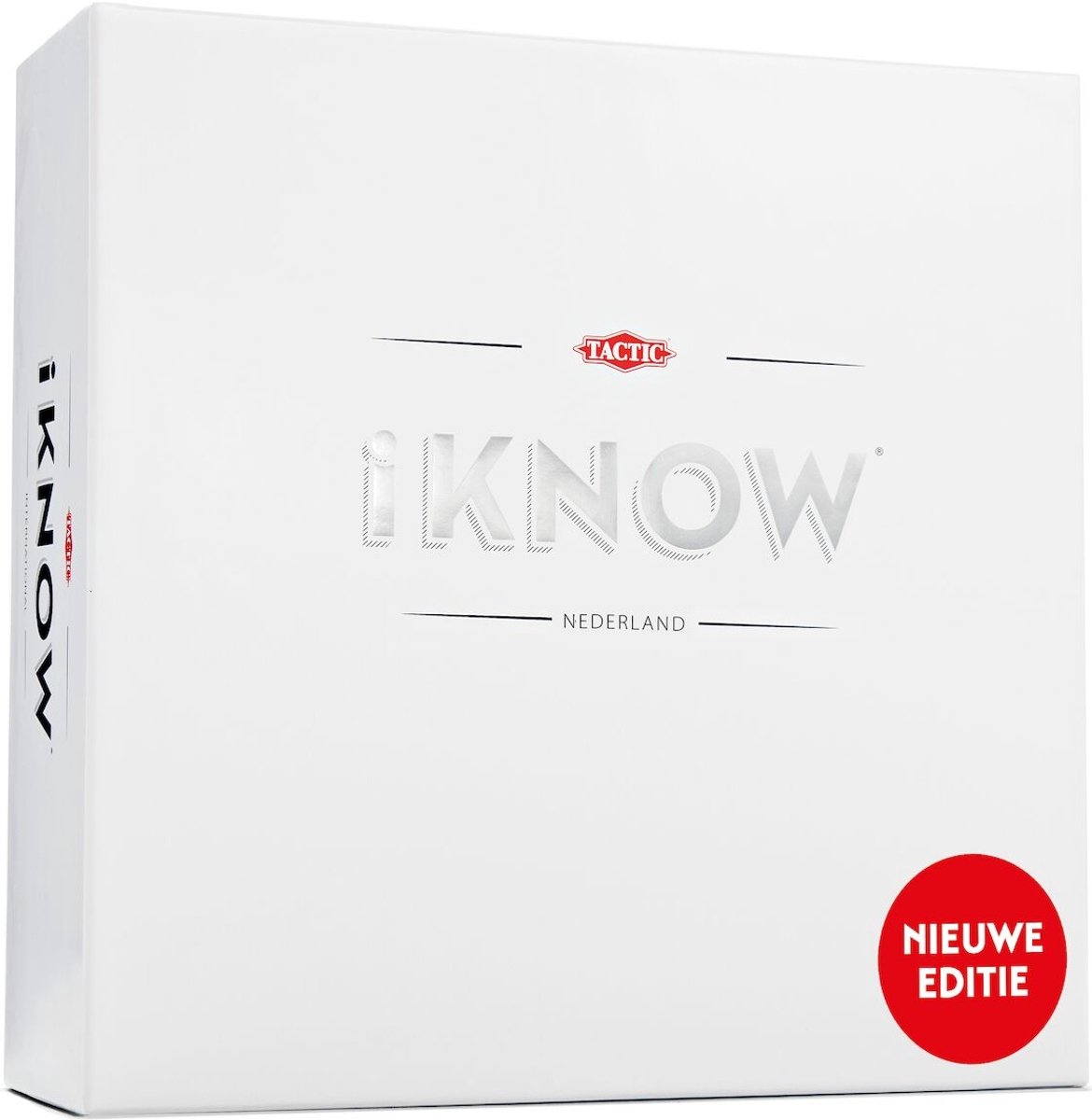 Tactic iKNOW – Bordspel – Quizspel – Kennisspel – 1.600 Vragen - 4.800 Aanwijzingen - 2-6 Spelers – Vanaf 15 jaar - Nederlandse (vernieuwde) editie!