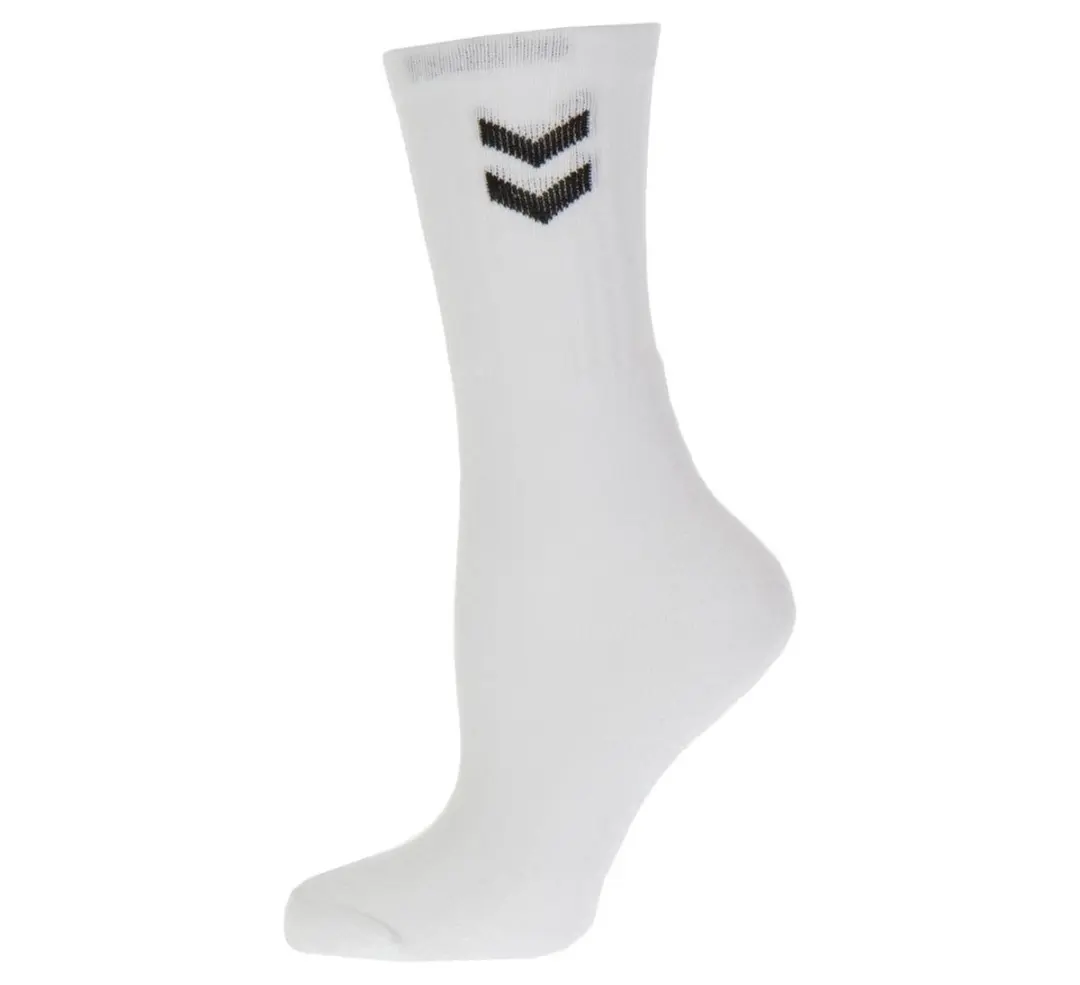 Hummel Basic Sportsokken 41-45 - 3 Stuks - Wit/Zwart - afbeelding 6 van 6