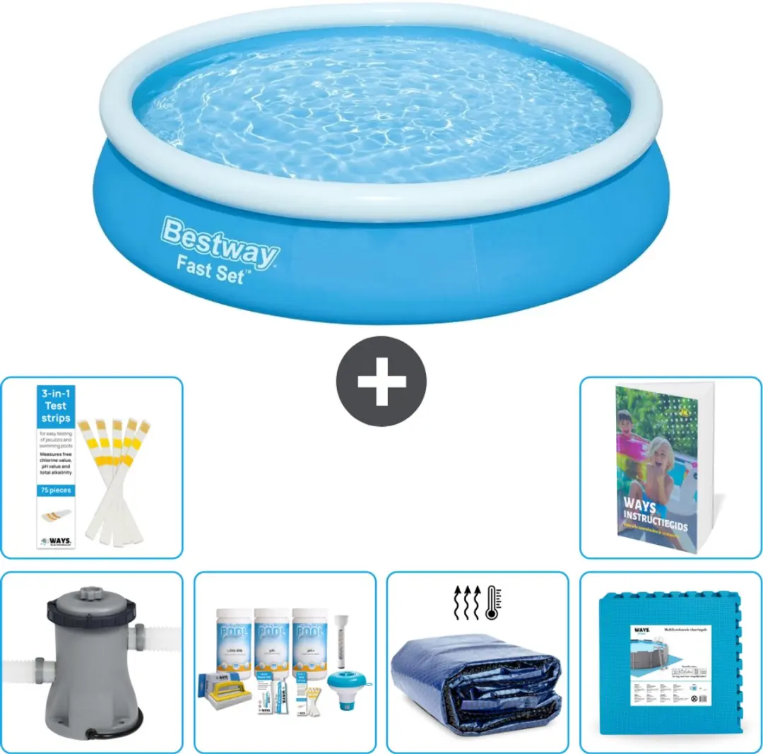 Bestway Fast Set Rond Zwembad 366x76cm