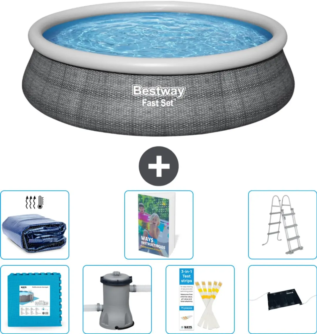 Bestway Rond Zwembad Fast Set 457cm