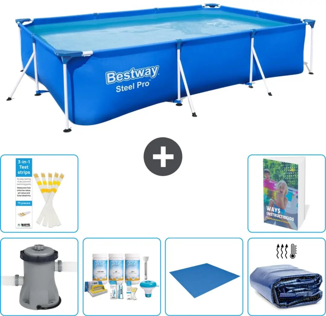 Bestway Steel Pro Zwembad 300x201x66cm